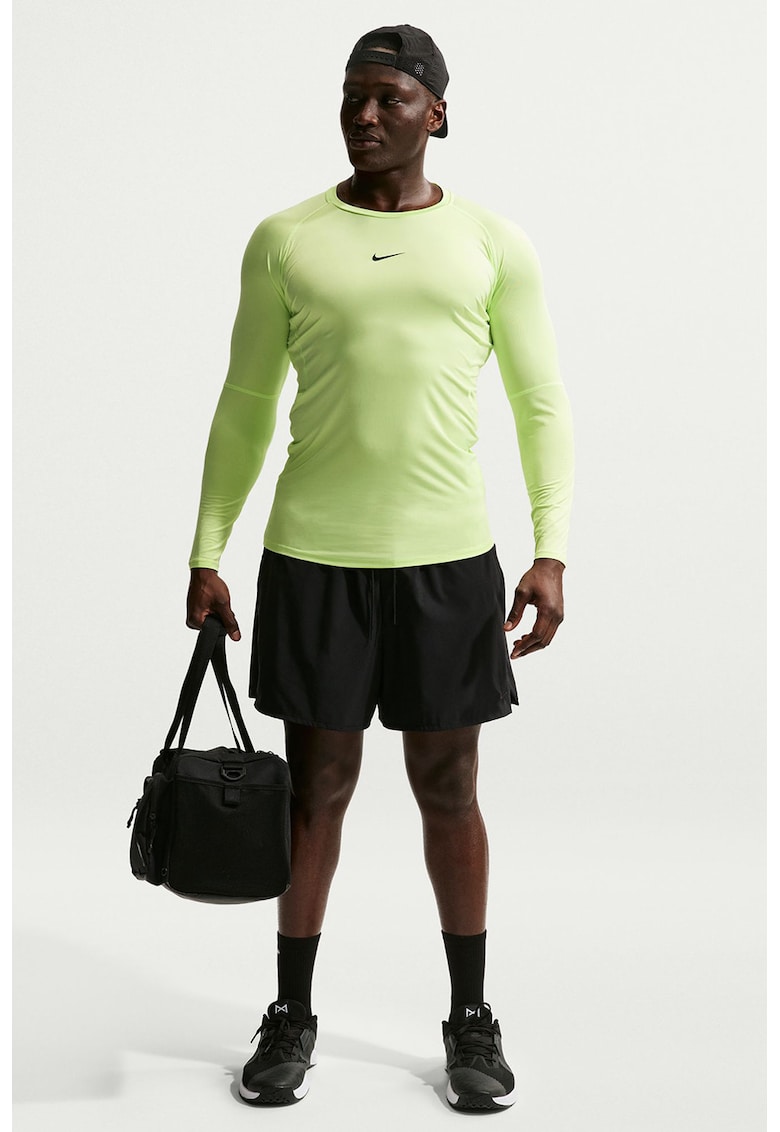 Bluza slim fit cu tehnologie Dri-FIT pentru fotbal - Verde lime