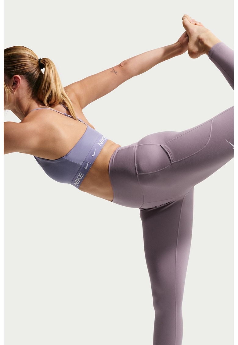 Colanti cu talie inalta pentru fitness - Liliac prafuit