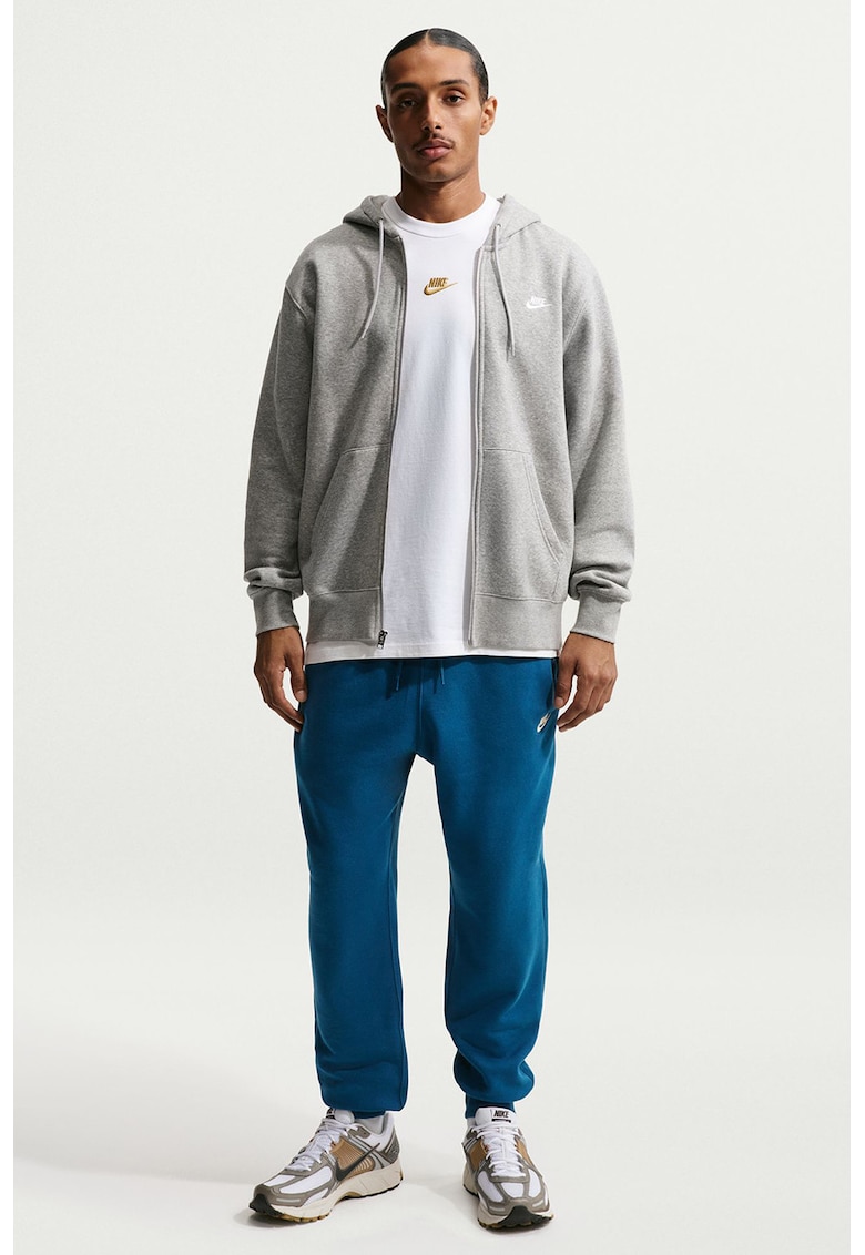 Pantaloni de trening cu logo si snur de ajustare - Albastru