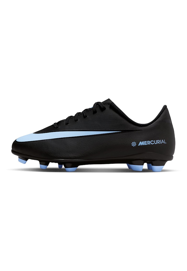 Pantofi Jr. Mercurial Vapor 16 Club cu crampoane - pentru fotbal - Negru/Albastru glaciar