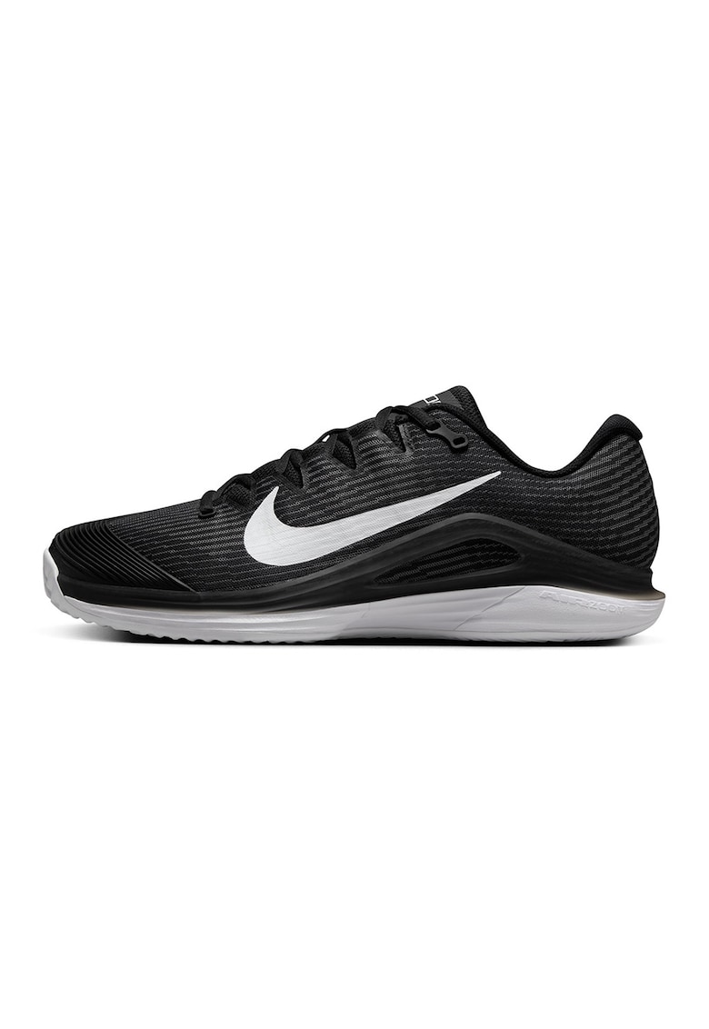 Pantofi Vapor 12 Clay Court pentru tenis - Alb/Negru