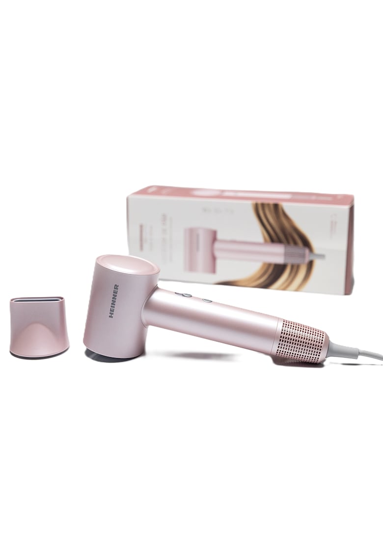 Uscator de par profesional Motor BLDC - 1600 W - Tehnologie heat balance - Display - 3 trepte de putere - 4 setari de temperatura - Ionizare - Concentrator magnetic - Protectie filtru detasabil - Roz