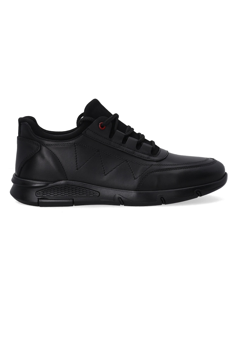 Pantofi sport din piele cu model uni