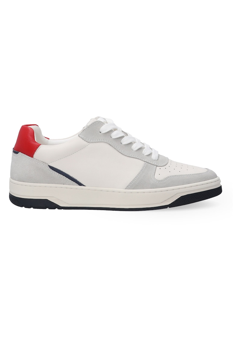 Pantofi sport de piele cu design colorblock