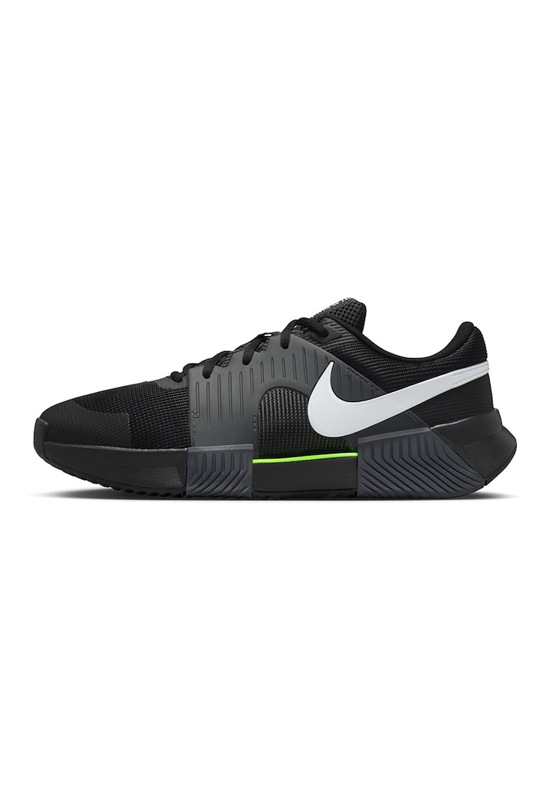 Pantofi Challenge 1.5 pentru tenis - Negru/Verde electric/Argintiu