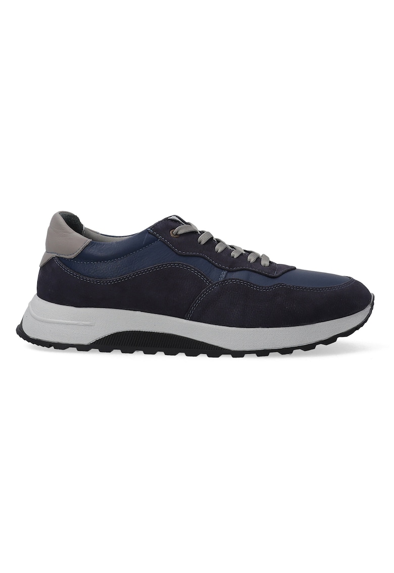 Pantofi sport cu insertii din piele nabuc