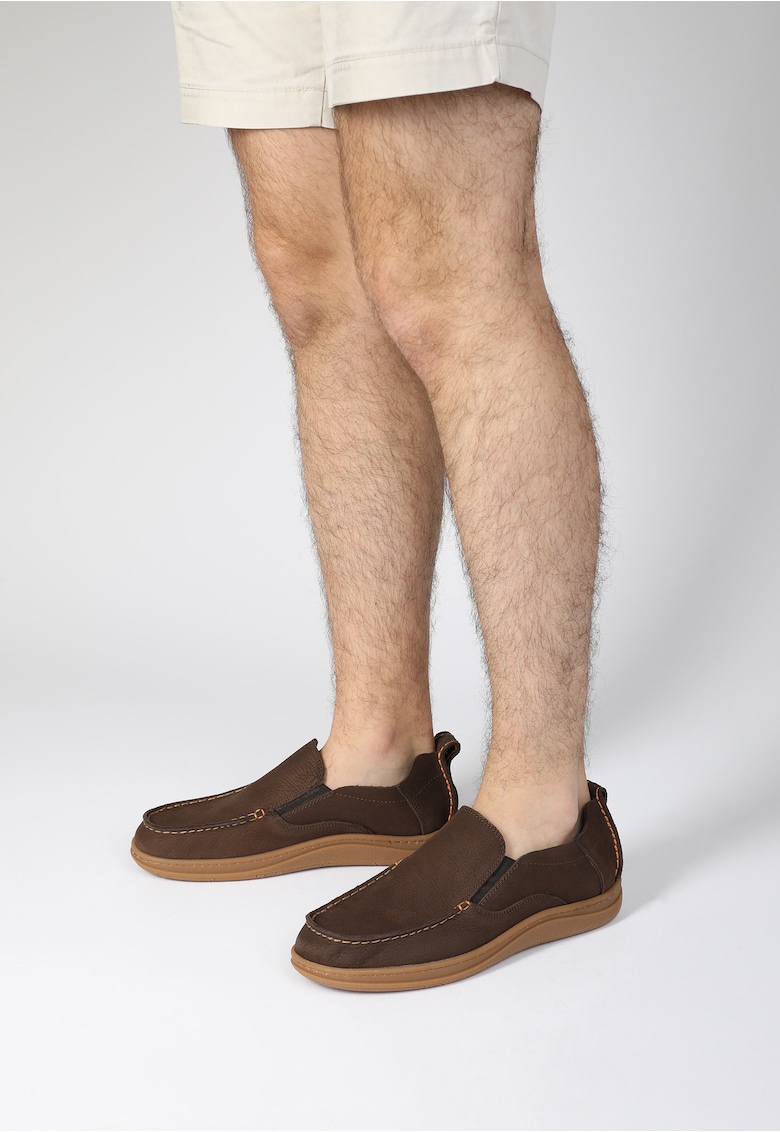 Mocasini din piele nubuc