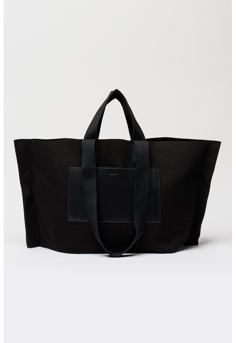 Geanta shopper de panza Lutece - Negru stins