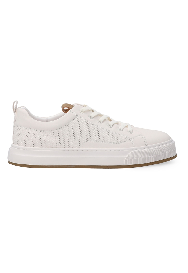 Pantofi sport din piele cu design perforat