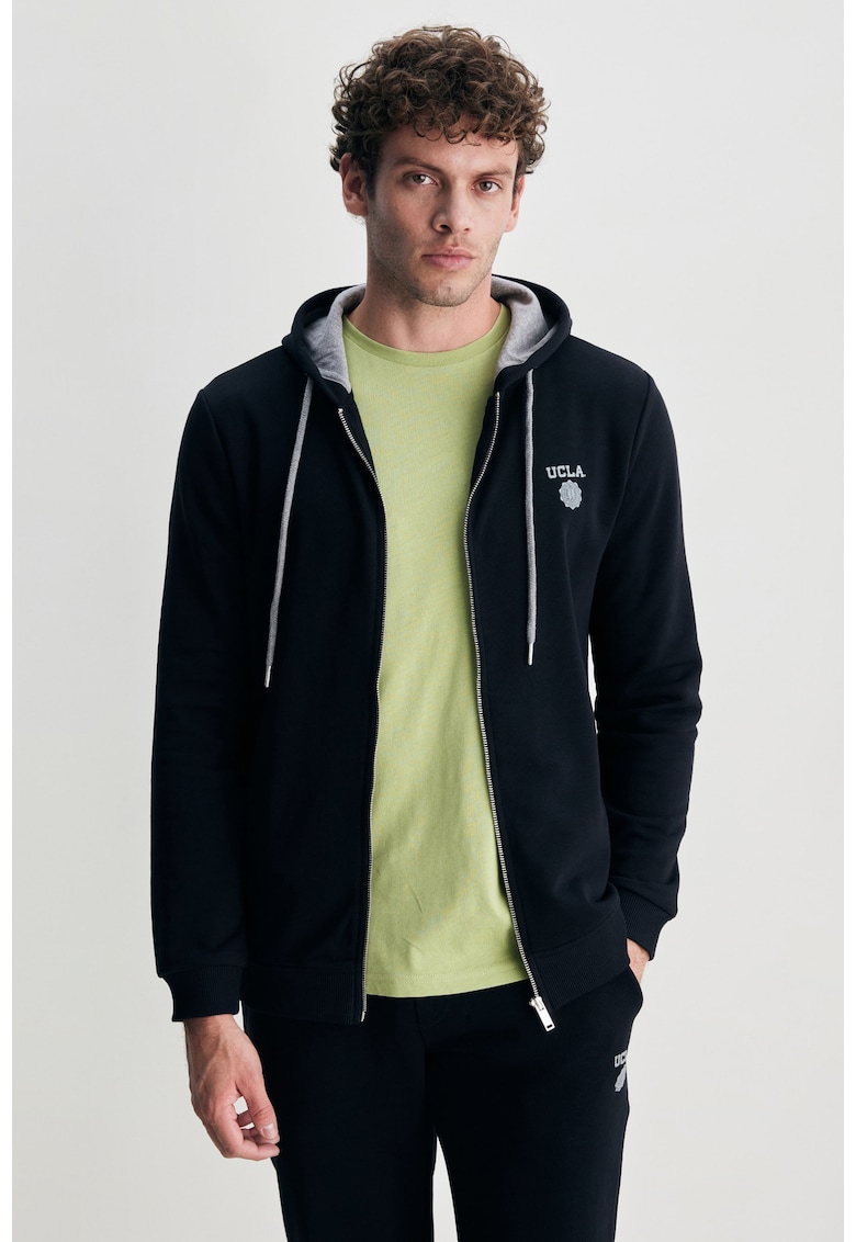 Hanorac cu fermoar - HILGARD - Negru