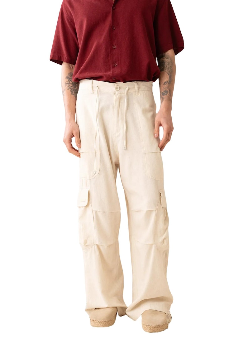 Pantaloni de barbati - bumbac - bej