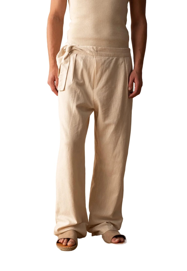 Pantaloni barbati - bumbac - bej