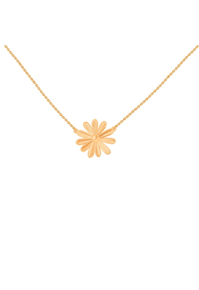 Colier cu forma de floare placati cu aur 18k