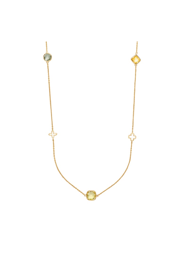 Colier Biarritz cu pietre semipretioase - placat cu aur de 18K