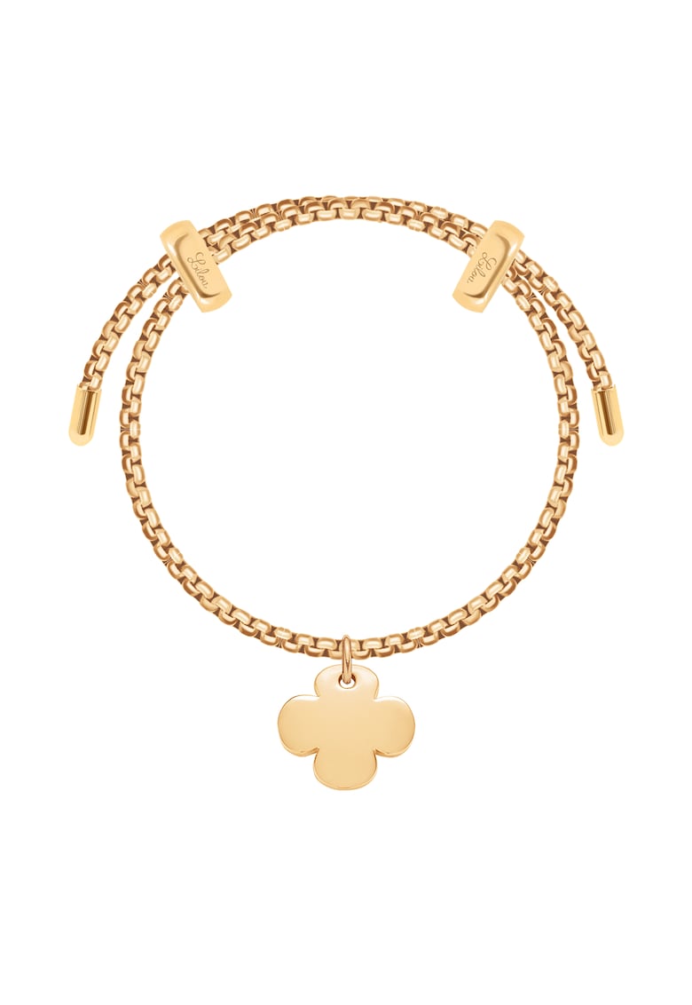 Bratara reglabila cu pandantiv in forma de trifoi