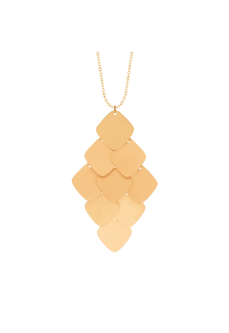 Colier placat cu aur de 18k - cu pandativ in forma de romb Snake