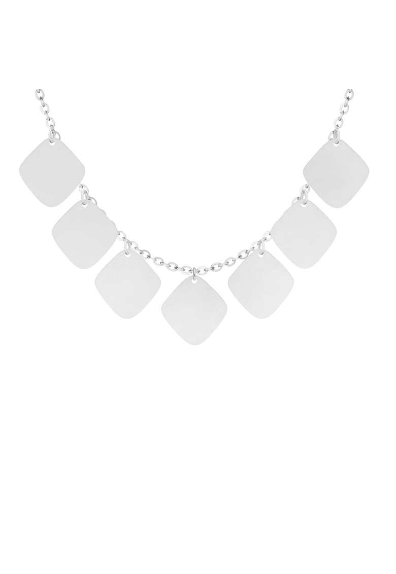 Colier placat cu Argint 925 - decorat cu elemente in forma de romb Snake