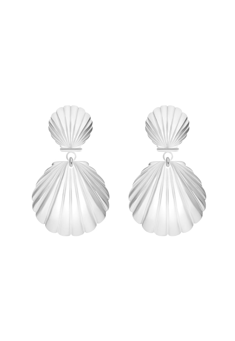 Cercei placati cu Argint 925 in forma de scoica Venus