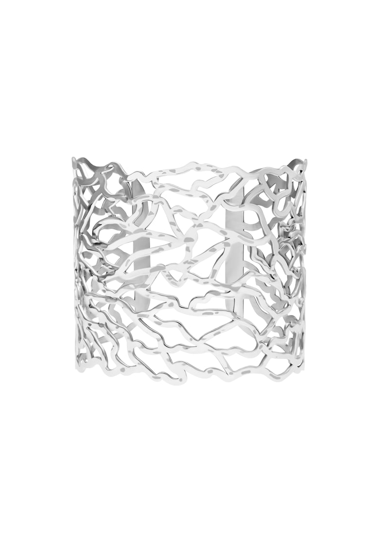 Bratara rigida placata cu argint 925 Coral