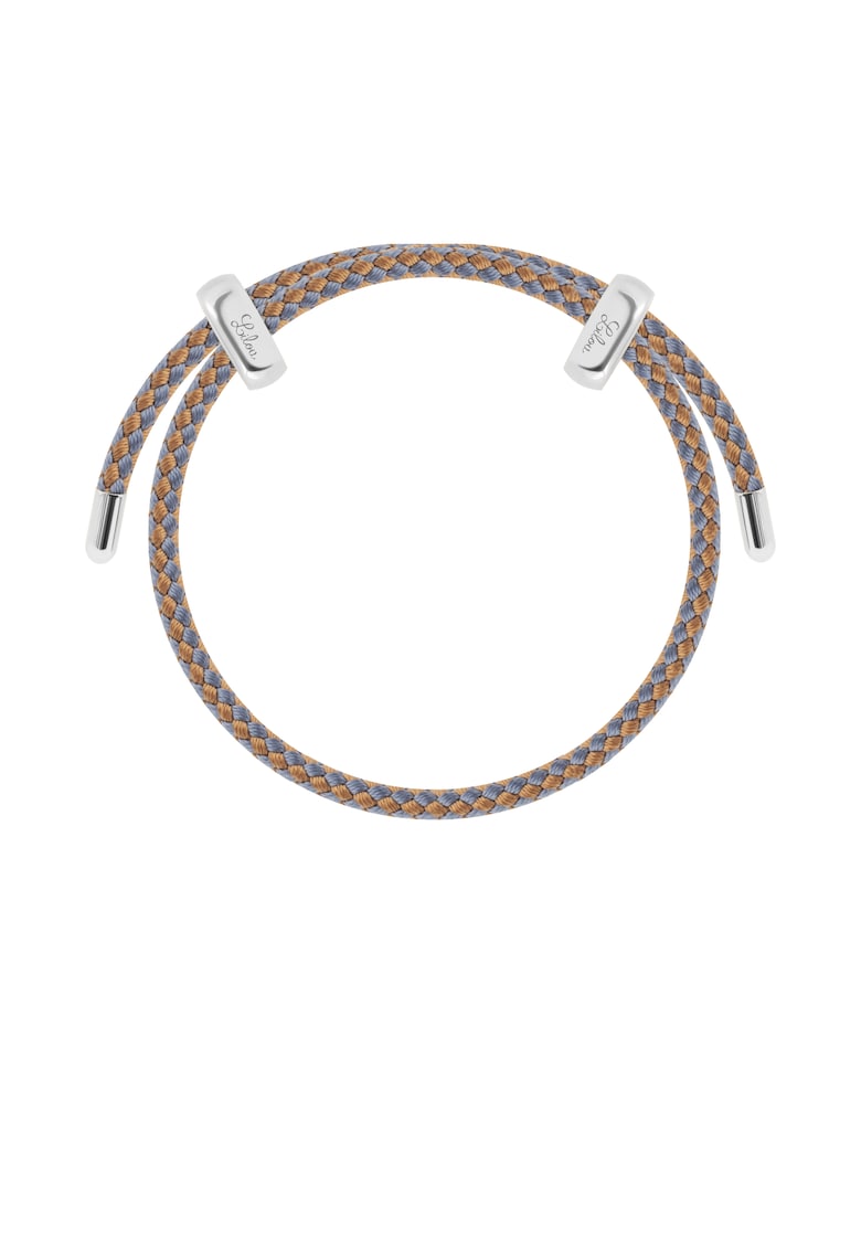 Bratara textila reglabila cu aspect impletit Liana