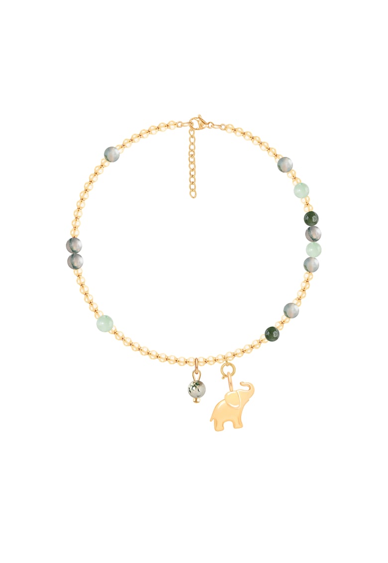 Bratara Planets cu pietre si pandantiv placat cu aur