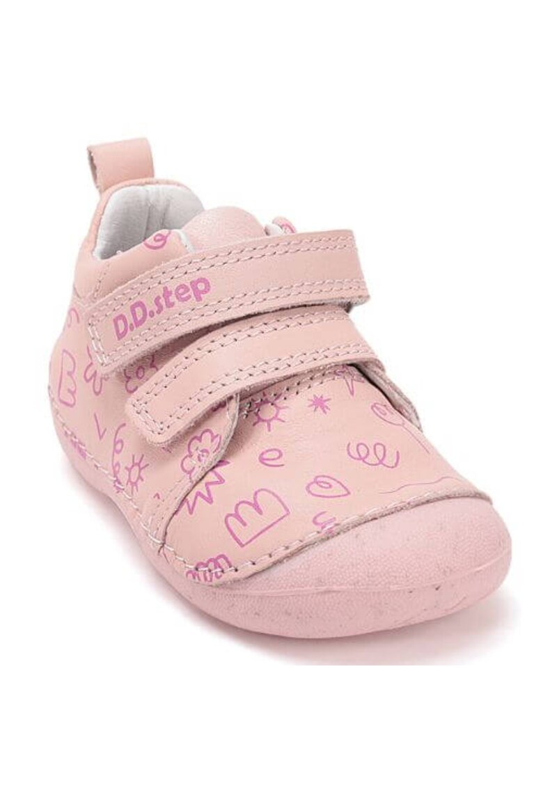 Pantofi sport copii din piele naturala S015-61675A - Roz