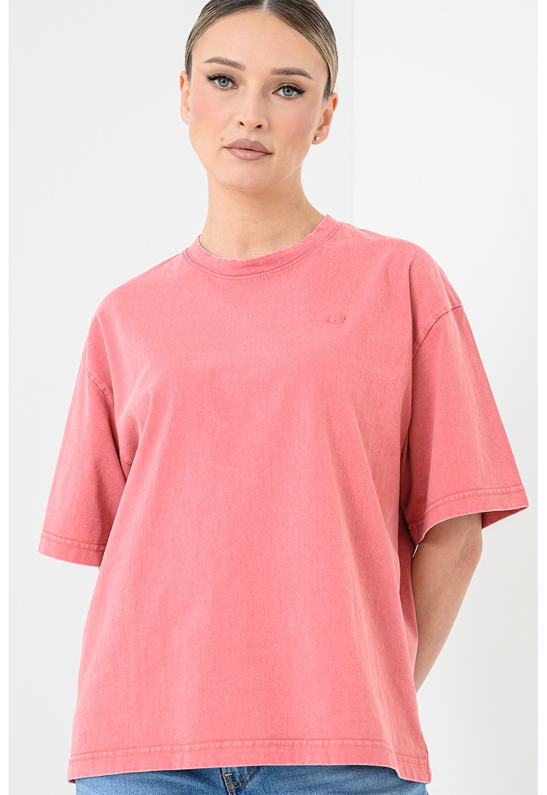 Tricou lejer de bumbac Welby - Rosu deschis