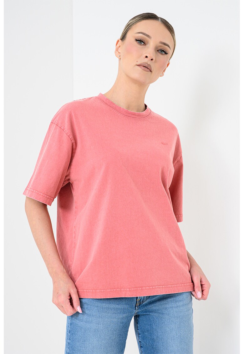 Tricou lejer de bumbac Welby - Rosu deschis