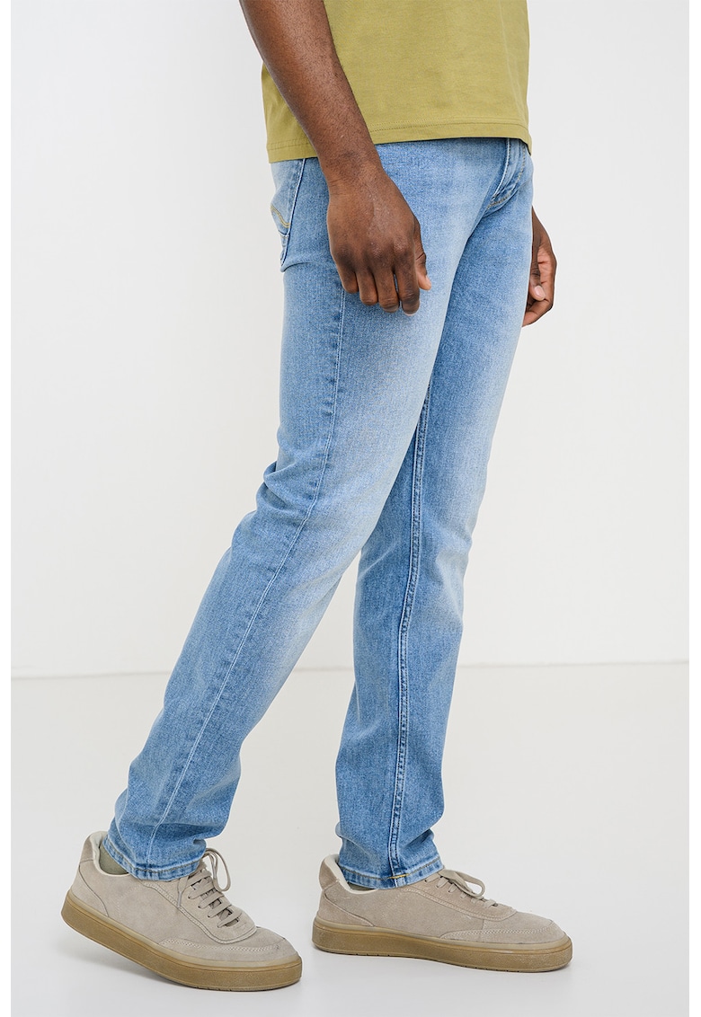 Blugi slim fit Vegas - Albastru deschis melange