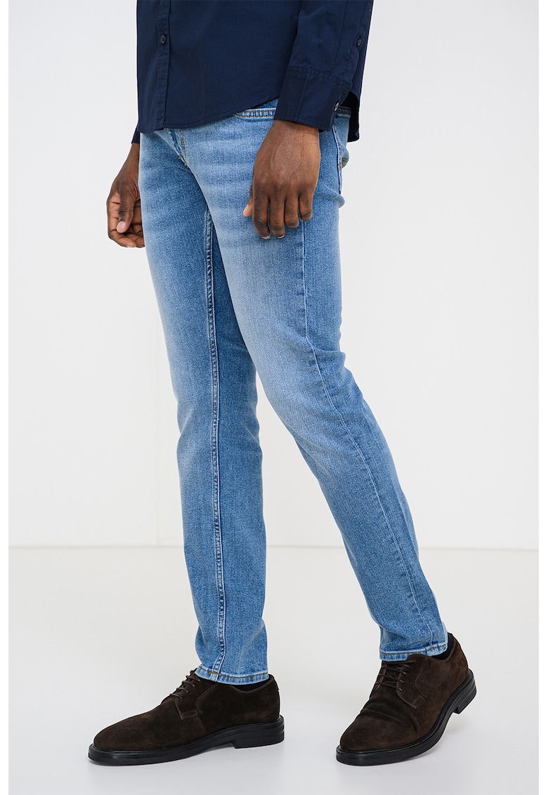 Blugi slim fit Oregon - Albastru melange