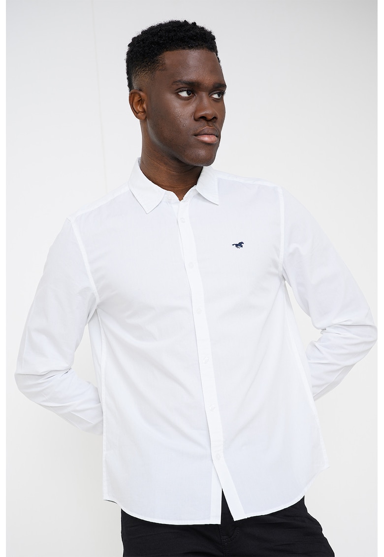 Camasa slim fit de bumbac Canton - Alb optic