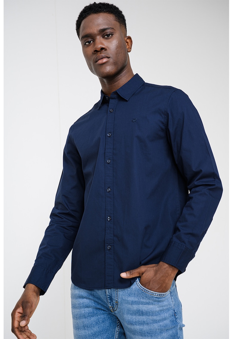 Camasa slim fit de bumbac Canton - Bleumarin