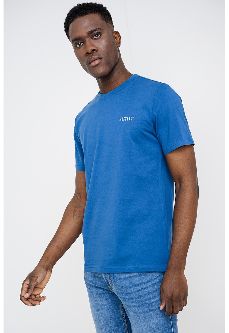 Tricou cu logo Austin - Albastru electric