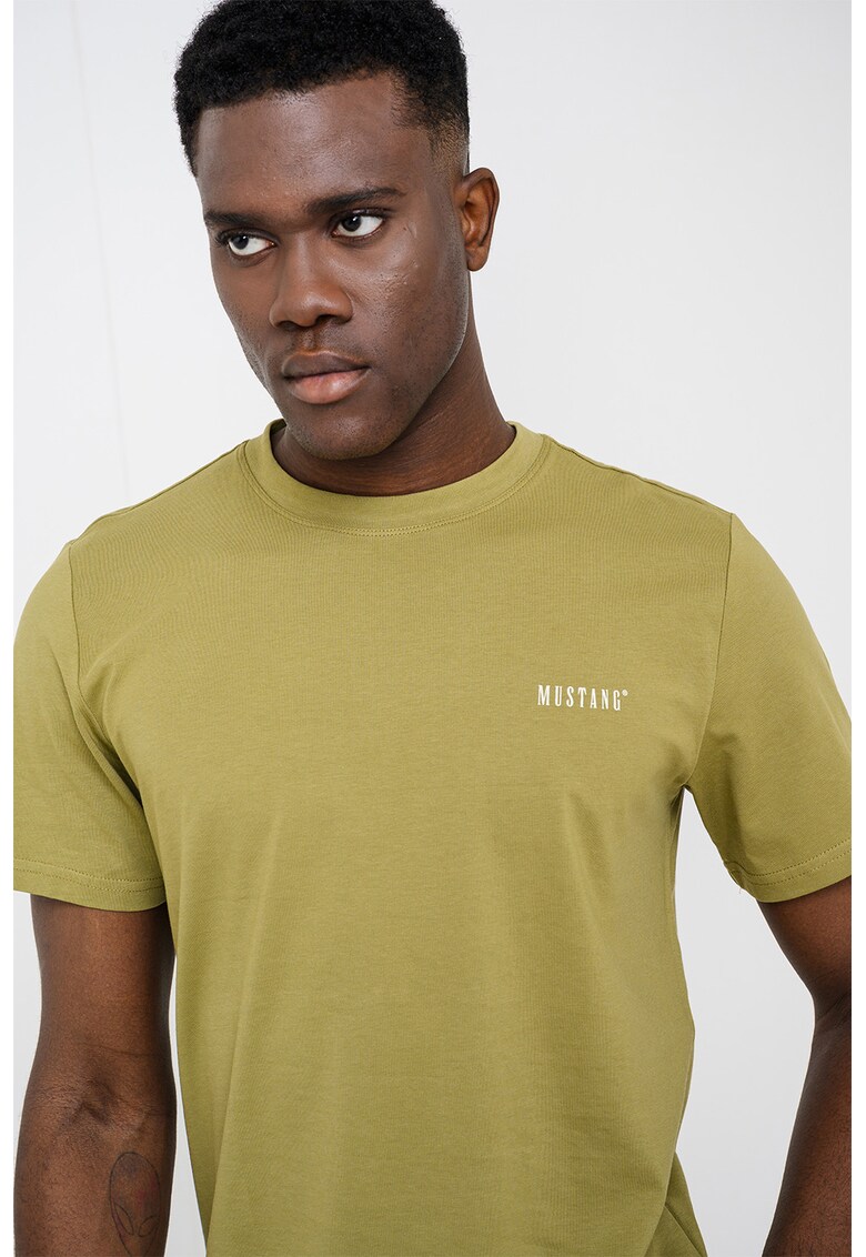 Tricou cu logo Austin - Verde masliniu deschis