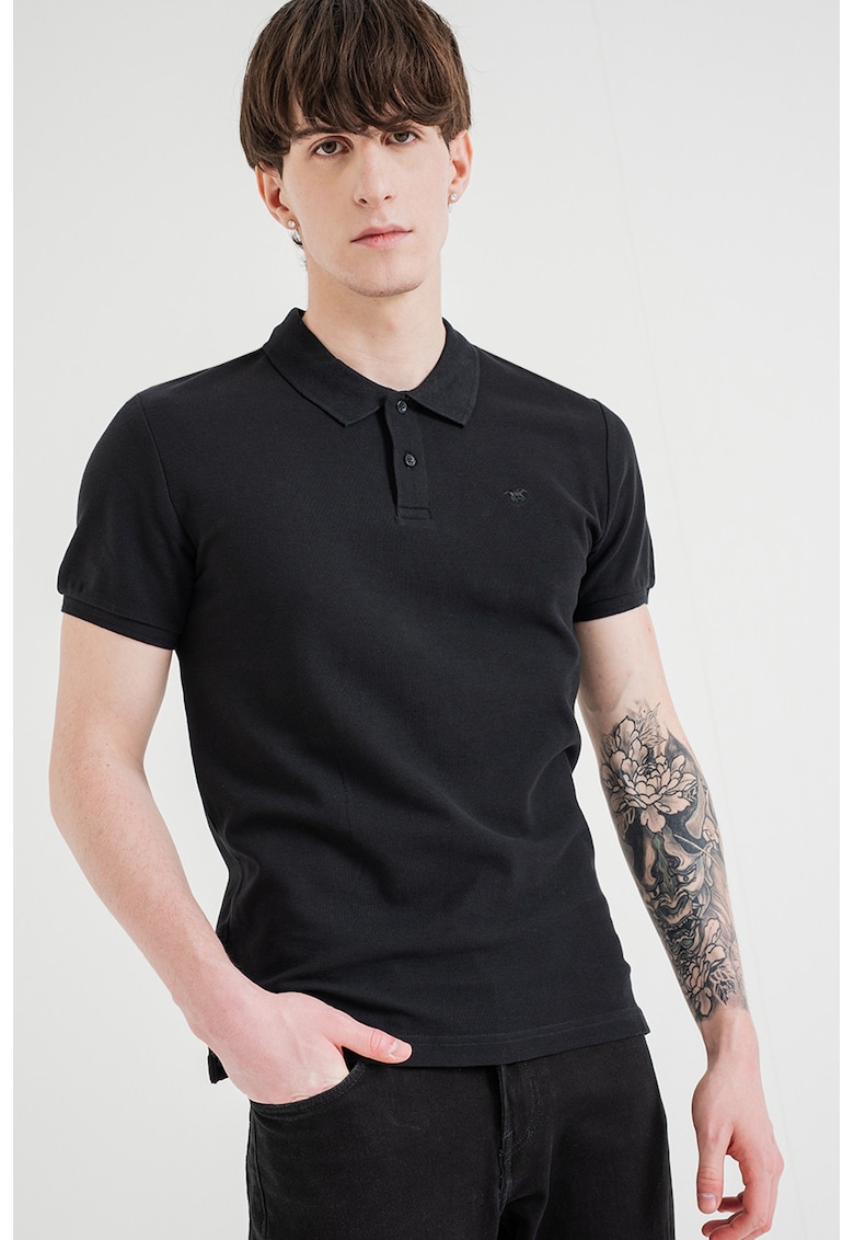 Tricou polo cu croiala slim-fit