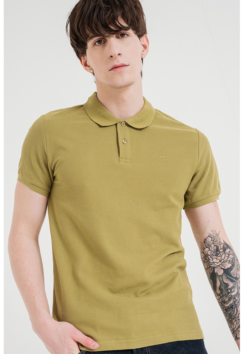 Tricou polo cu croiala slim-fit