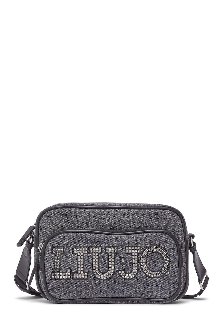 Geanta crossbody cu logo - Gri