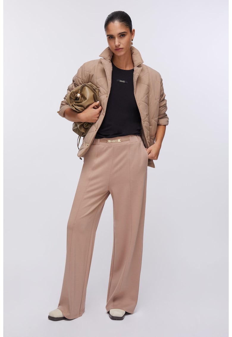 Geaca cu curea in talie - Bej