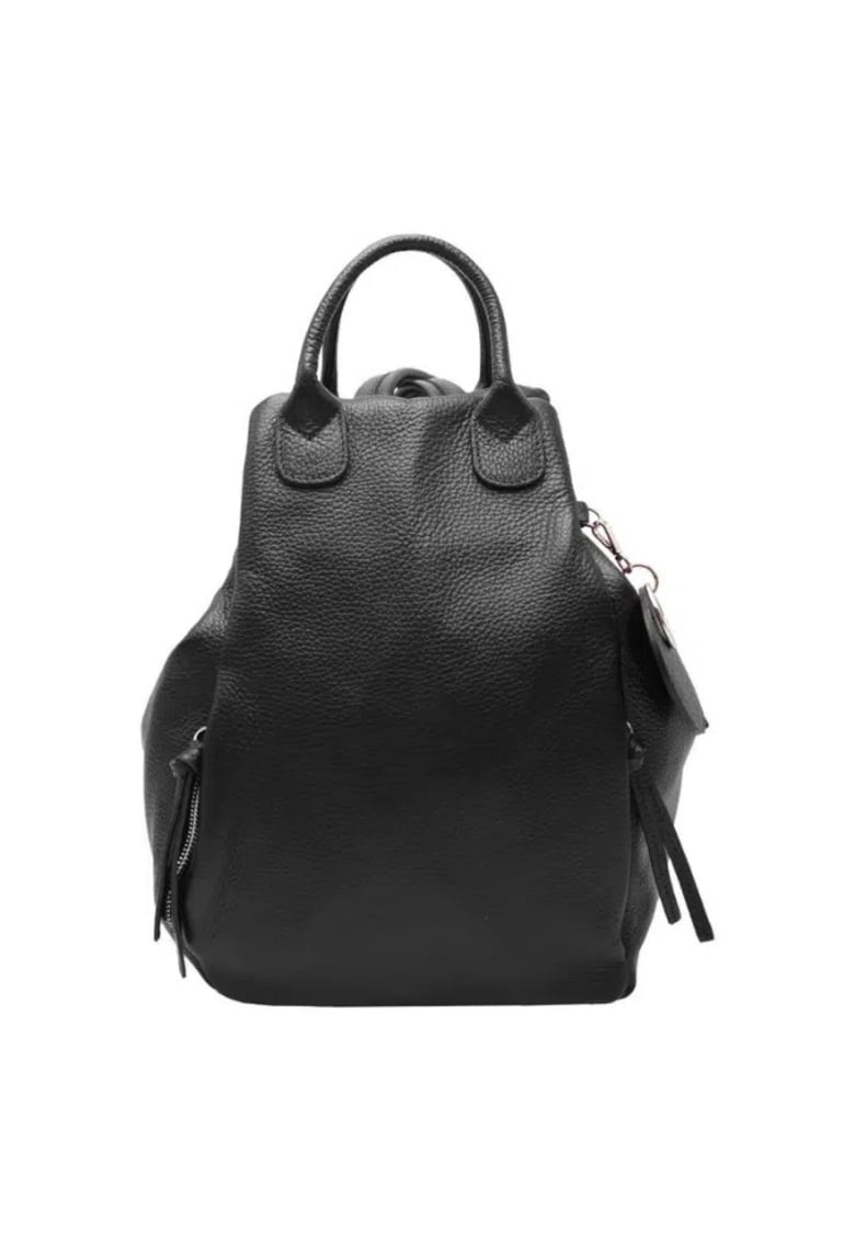 Rucsac dama din piele naturala Caliope - Negru