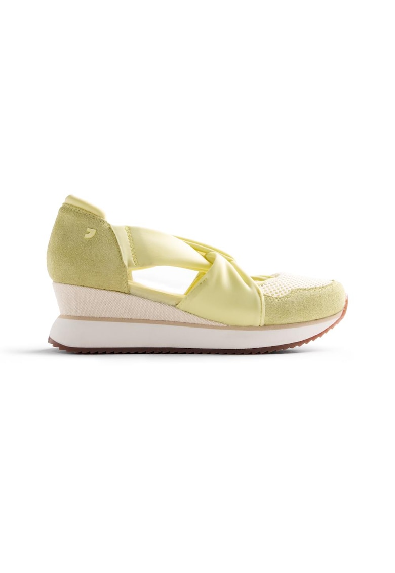 Pantofi sport de piele intoarsa cu decupaje Tuhelj - Galben
