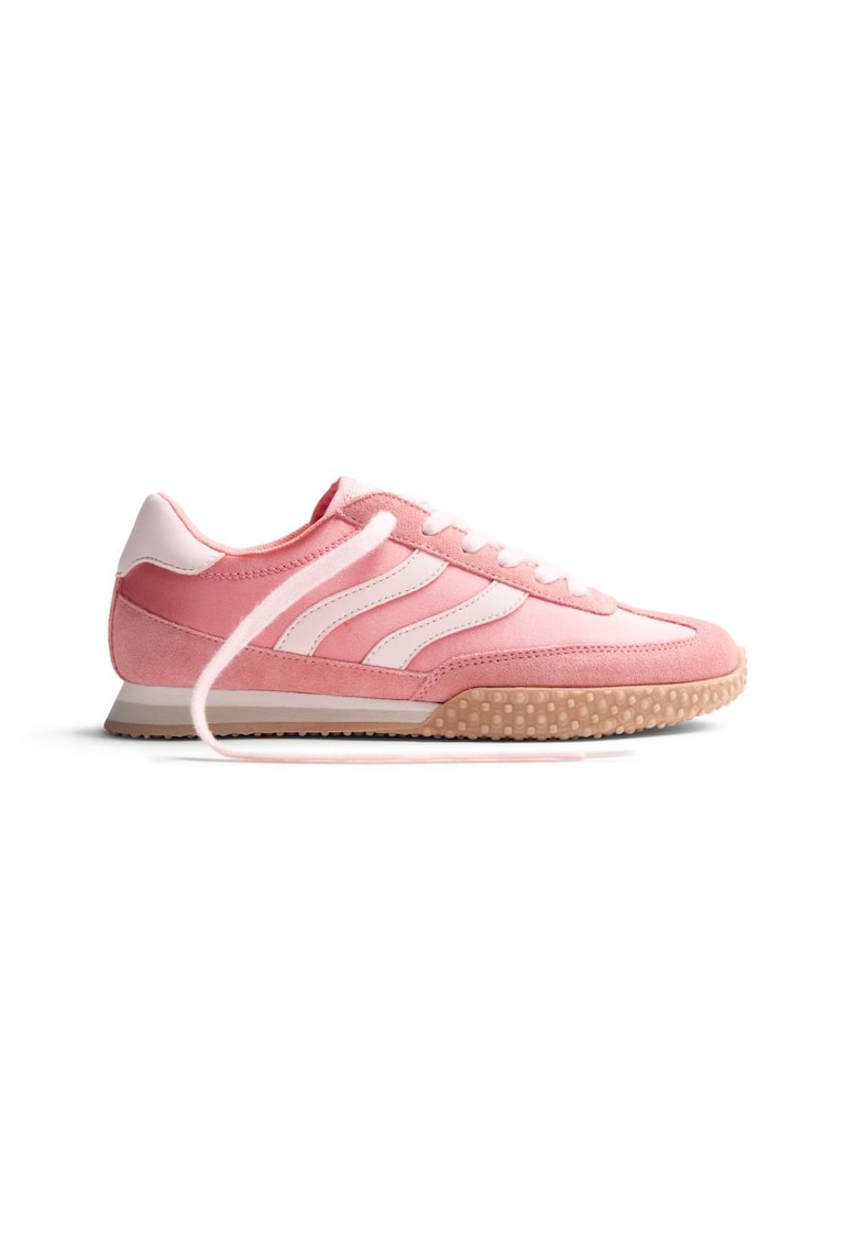 Pantofi sport de piele cu garnituri de piele intoarsa Nanyuki - Roz
