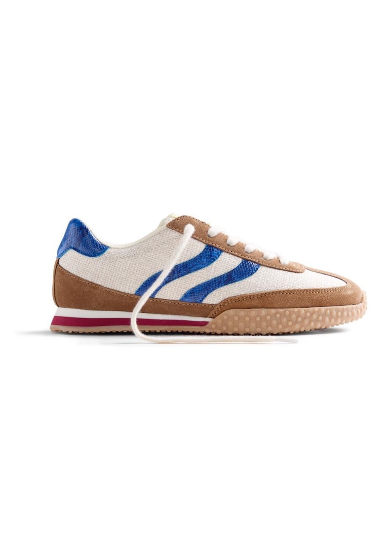 Pantofi sport textili Blomkest - Bej/Albastru