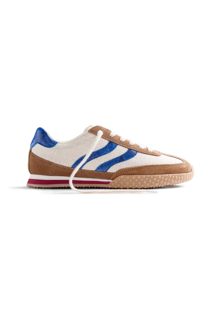 Pantofi sport textili Blomkest - Bej/Albastru