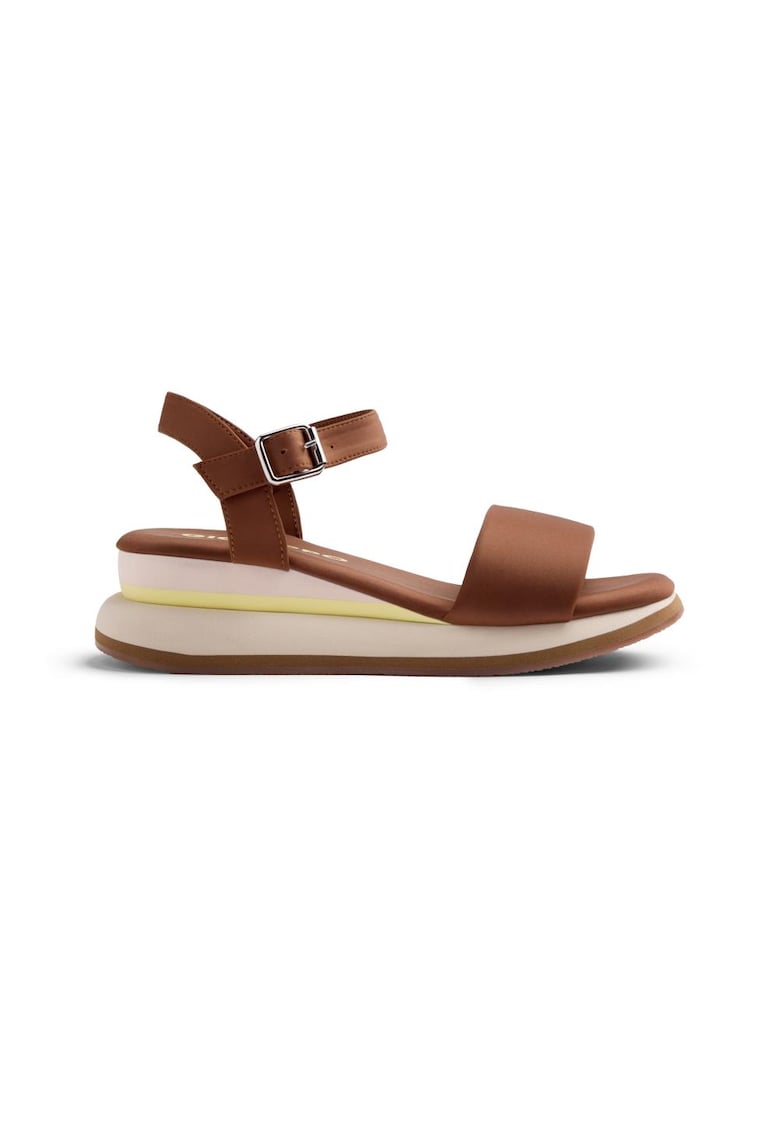 Sandale wedge cu catarama Zaria - Maro