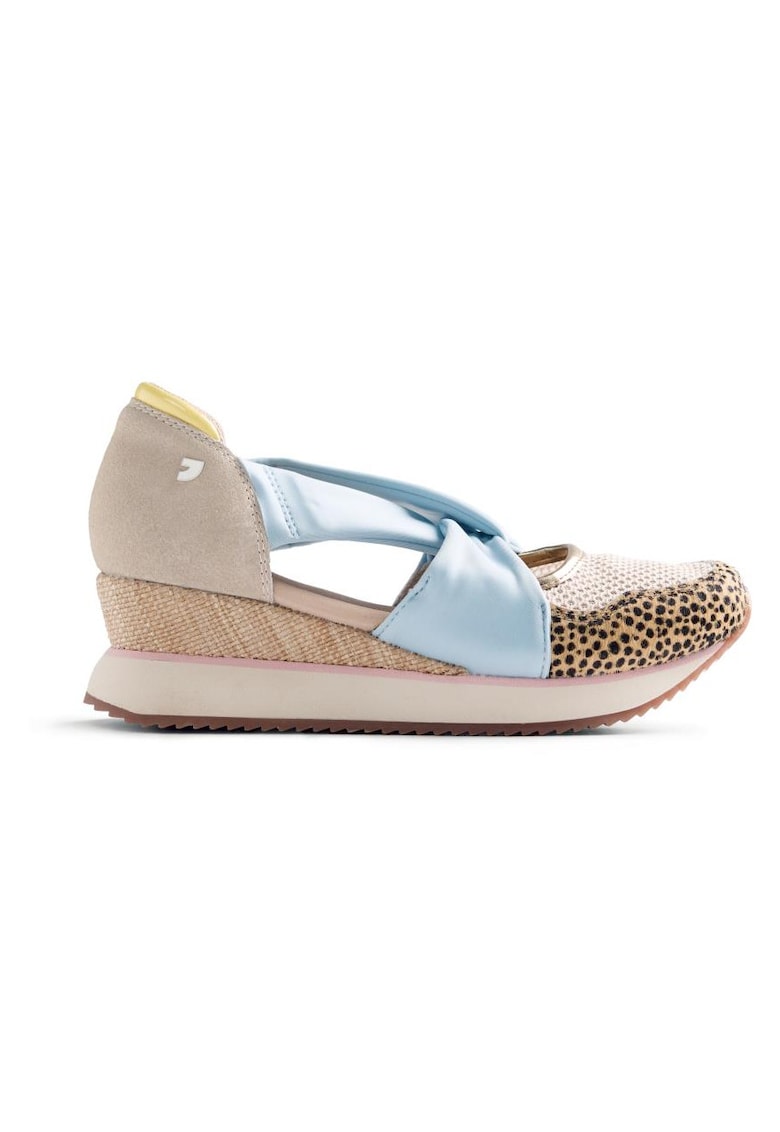 Pantofi sport wedge cu decupaje Tarlac - Albastru pastel