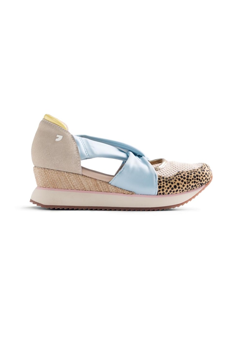 Pantofi sport wedge cu decupaje Tarlac - Albastru pastel