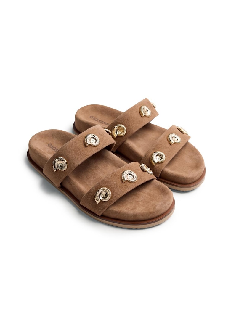 Papuci cu scoici metalice Neshkoro - Maro camel
