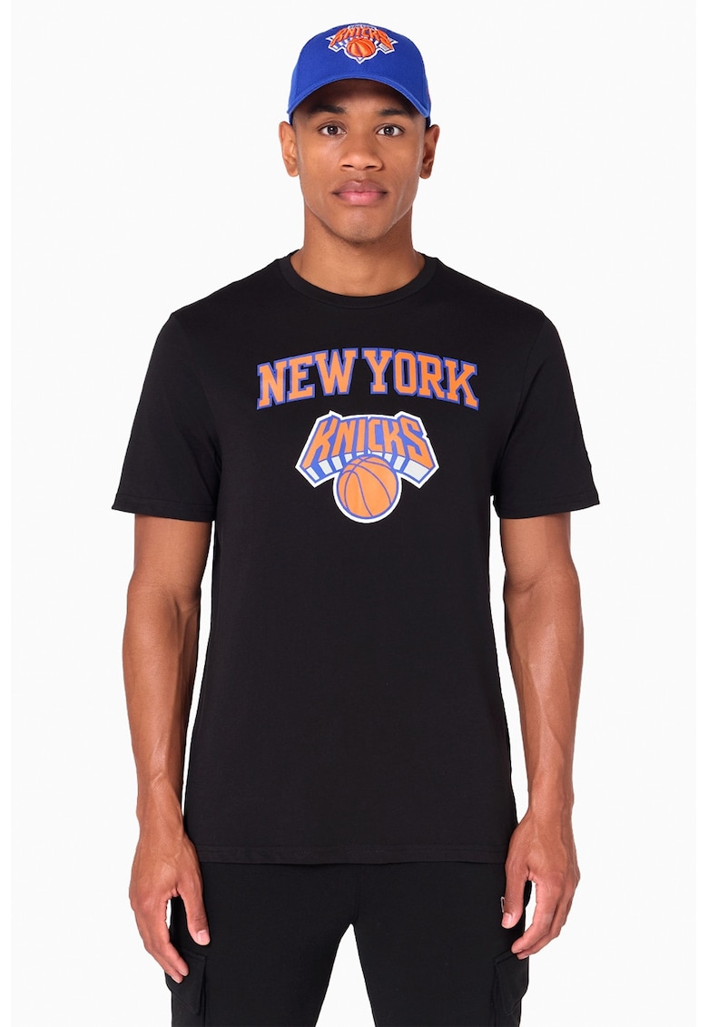 Tricou New York Knicks NBA - Negru/Portocaliu mandarina
