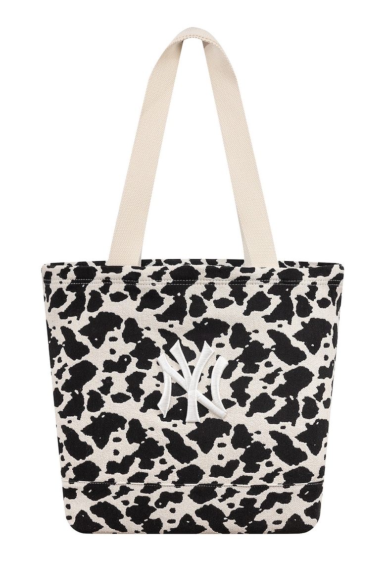 Geanta tote din material jacquard NY Yankees MLB - Negru/Bej deschis