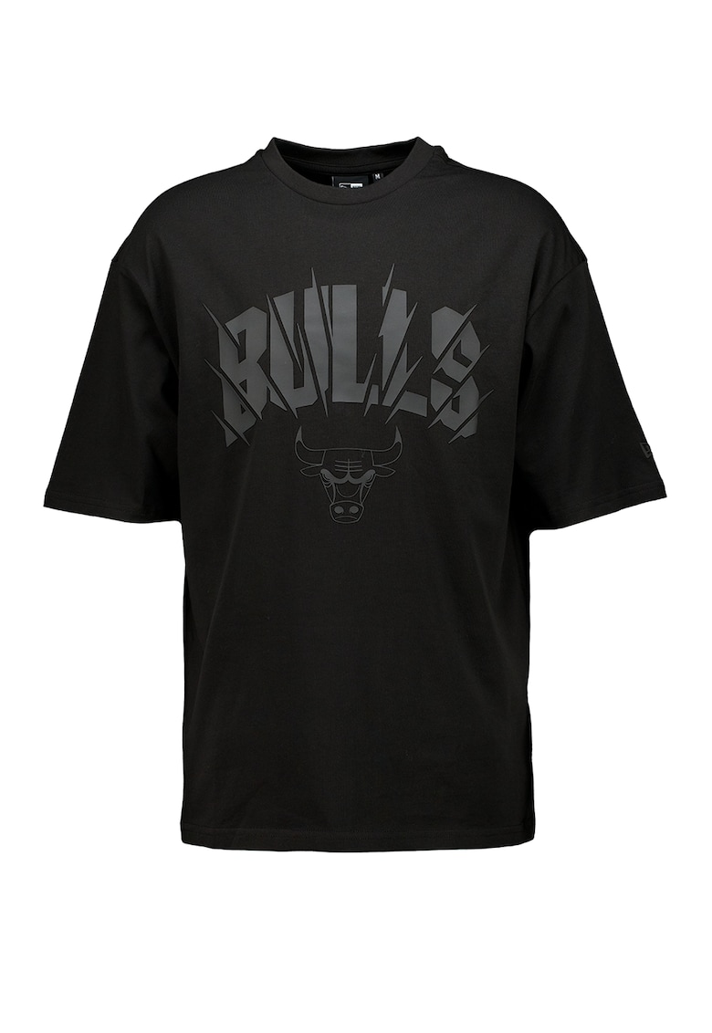 Tricou supradimensionat Chicago Bulls NBA - Negru/Gri carbune